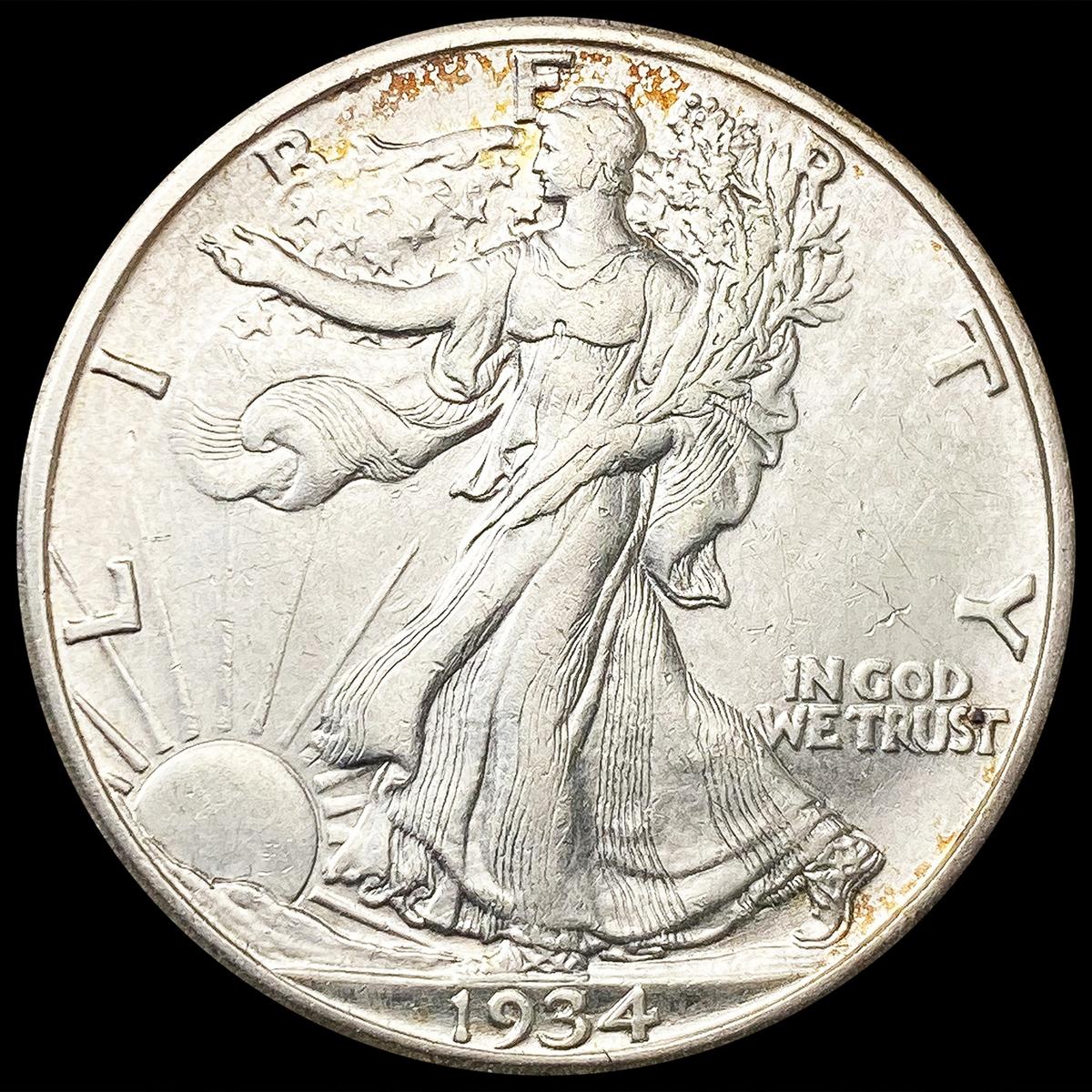 1934-S Walking Liberty Half Dollar CLOSELY UNCIRCU