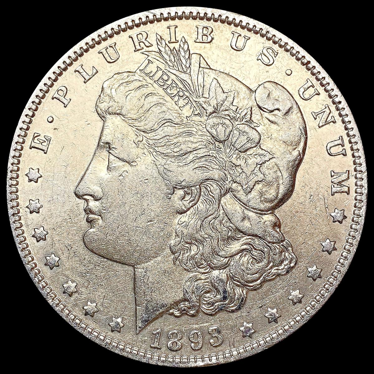 1893 Morgan Silver Dollar CLOSELY UNCIRCULATED