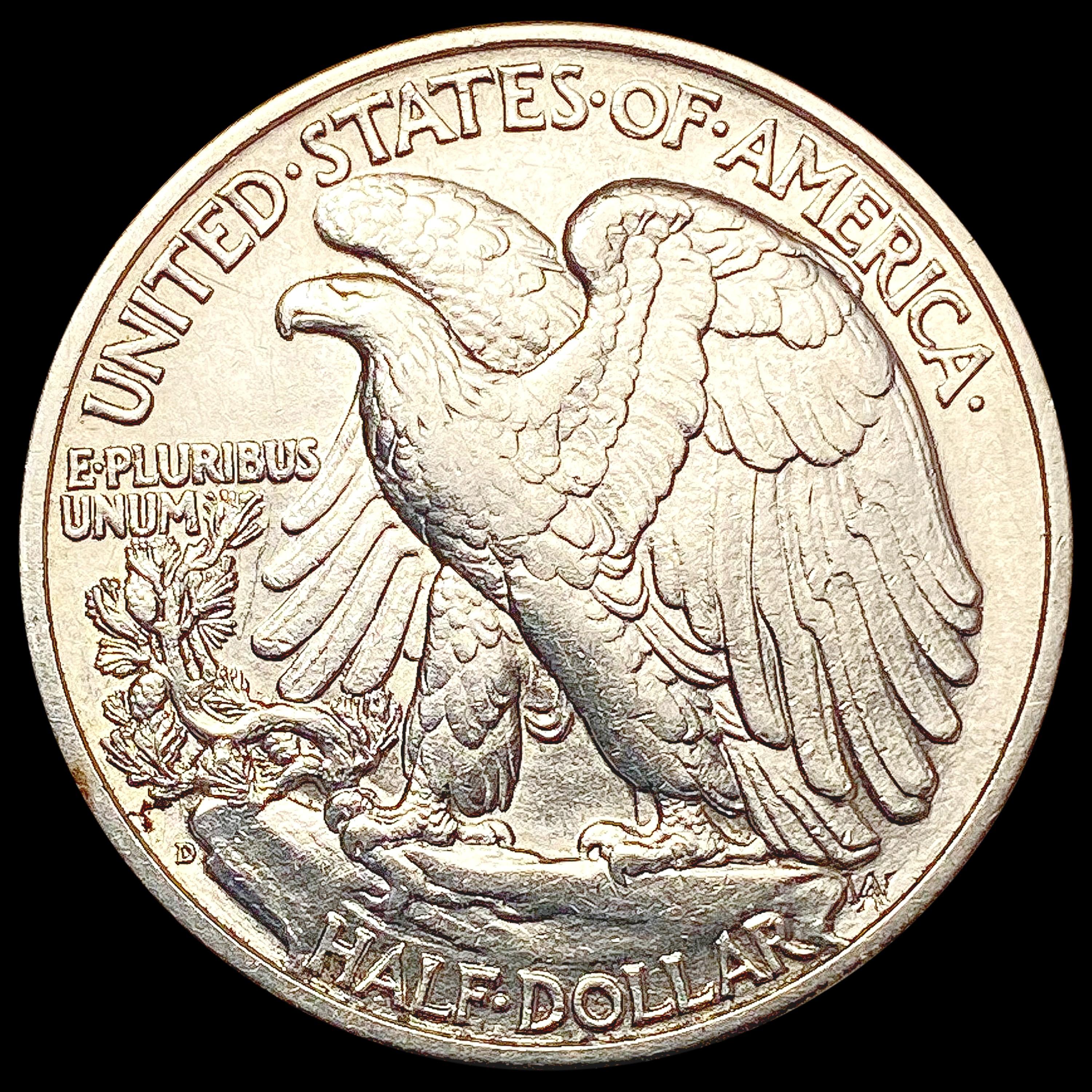 1938-D Walking Liberty Half Dollar UNCIRCULATED