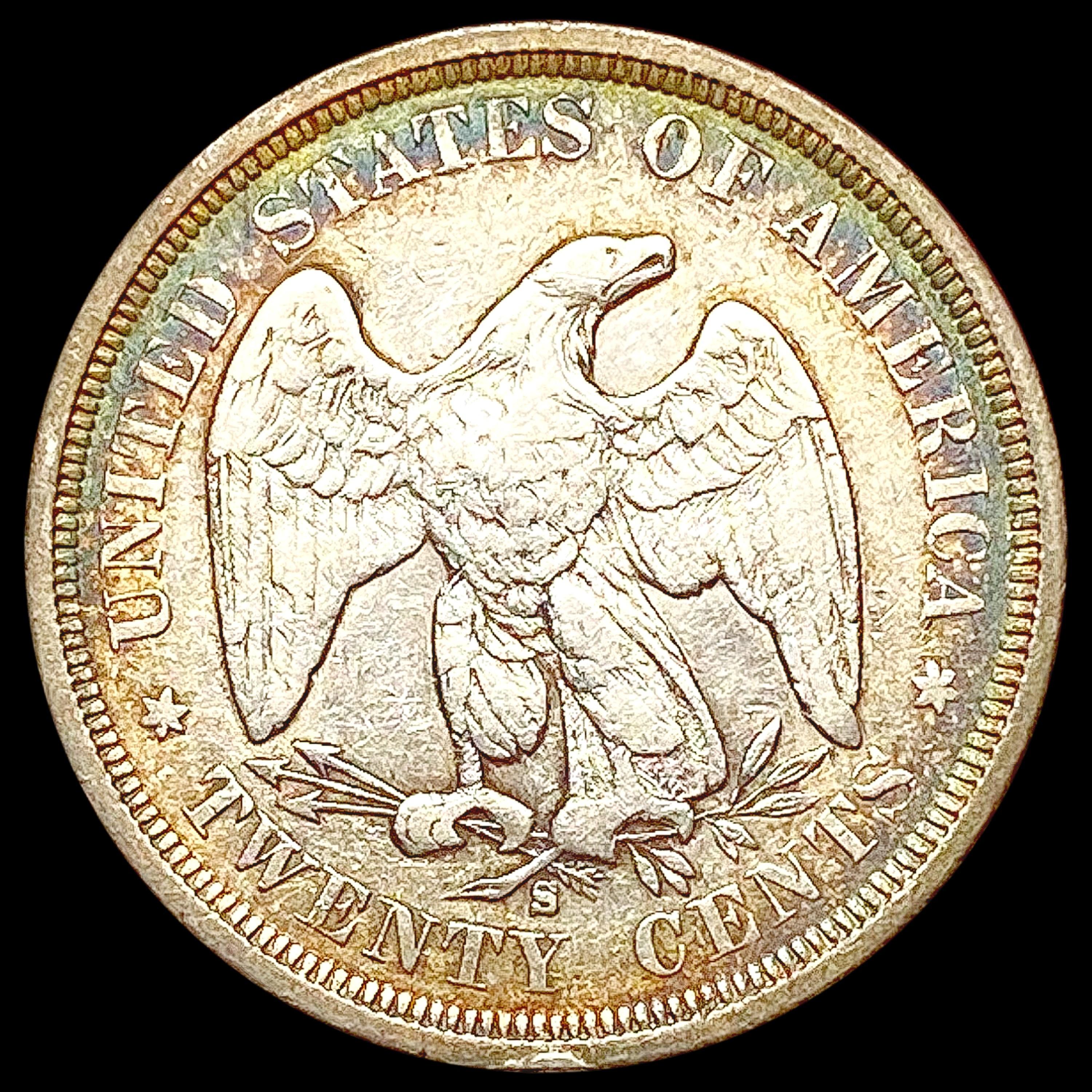 1875-S Twenty Cent Piece NEARLY UNCIRCULATED