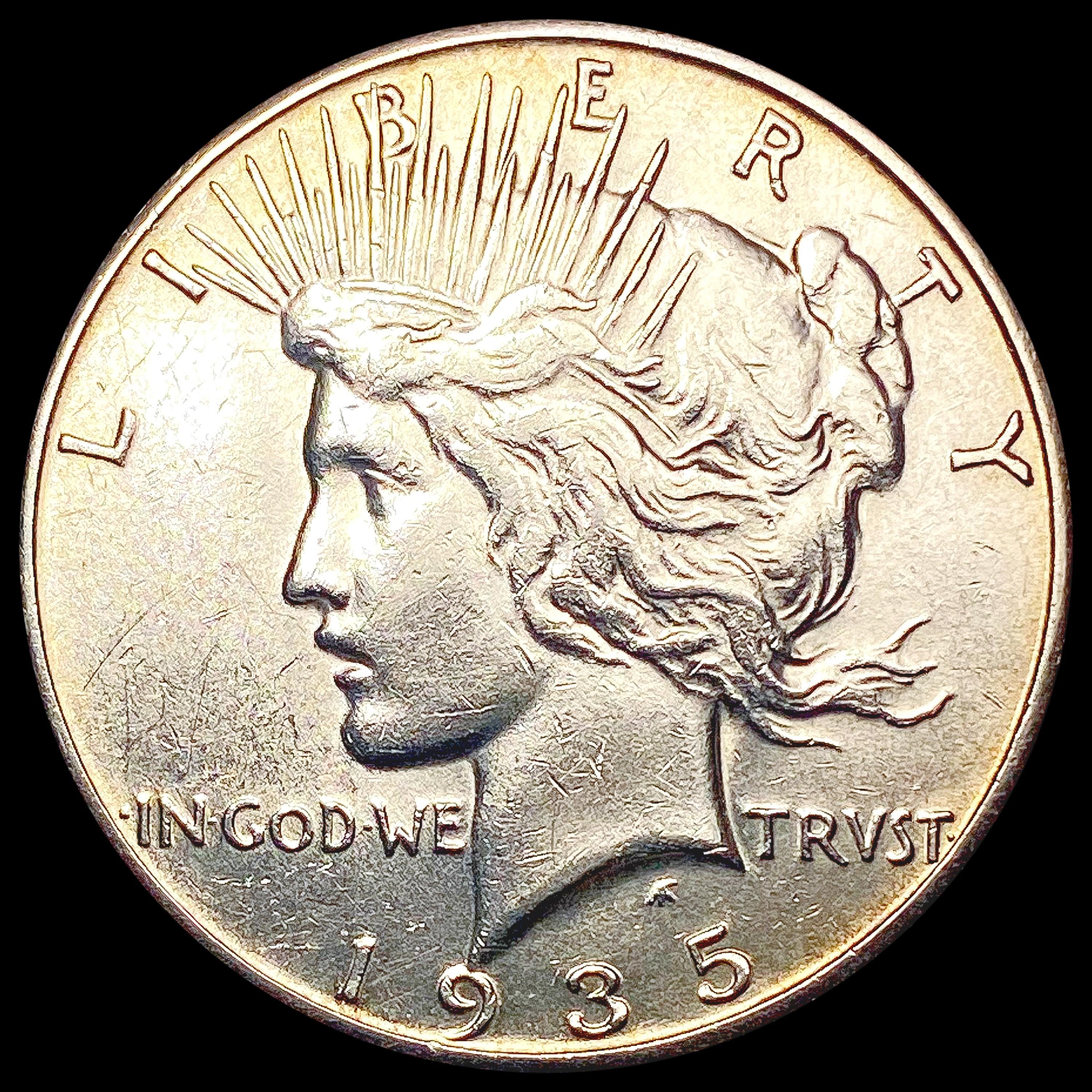 1935-S Silver Peace Dollar CLOSELY UNCIRCULATED