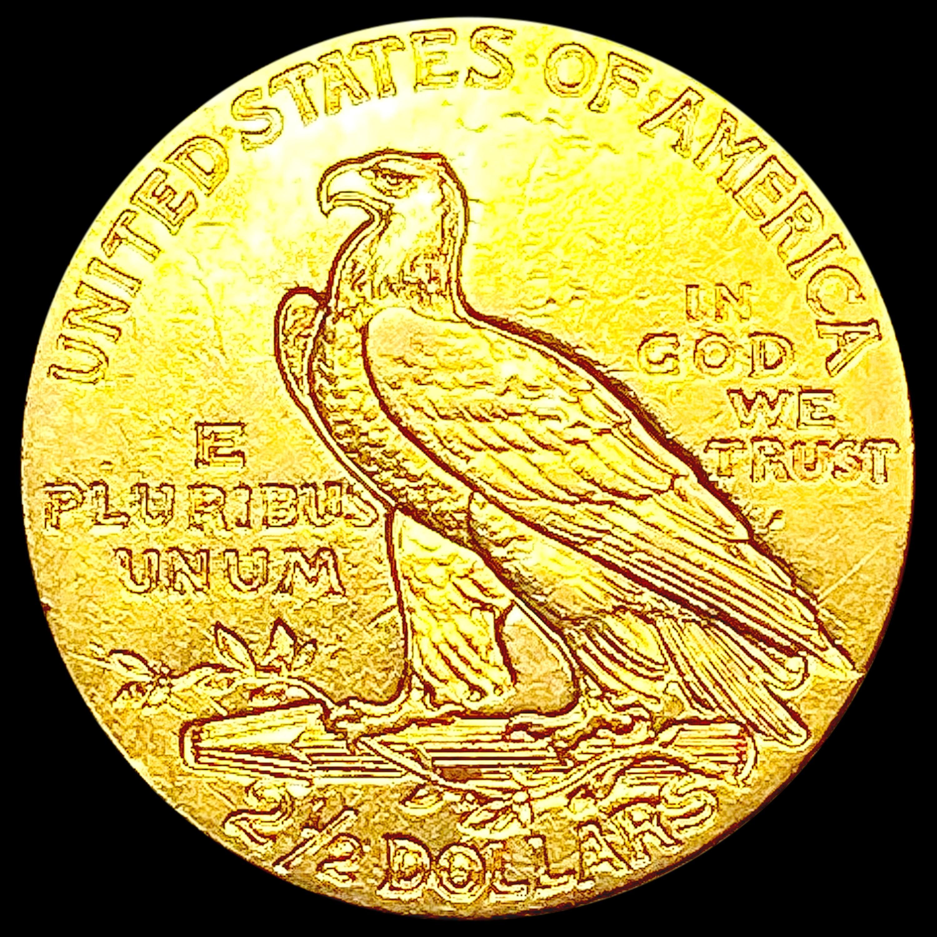 1908 $2.50 Gold Quarter Eagle CLOSELY UNCIRCULATED