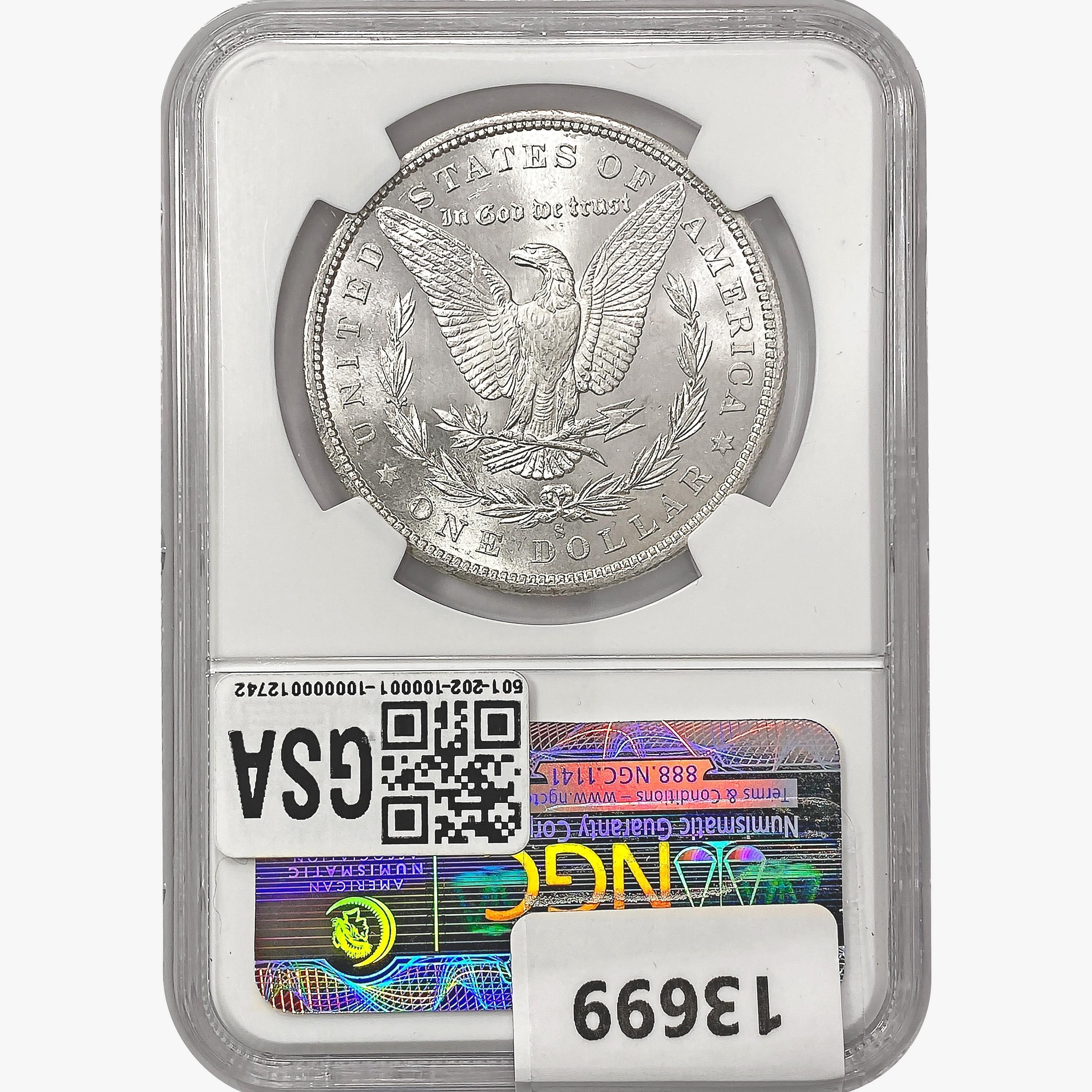 1880-S Morgan Silver Dollar NGC MS63