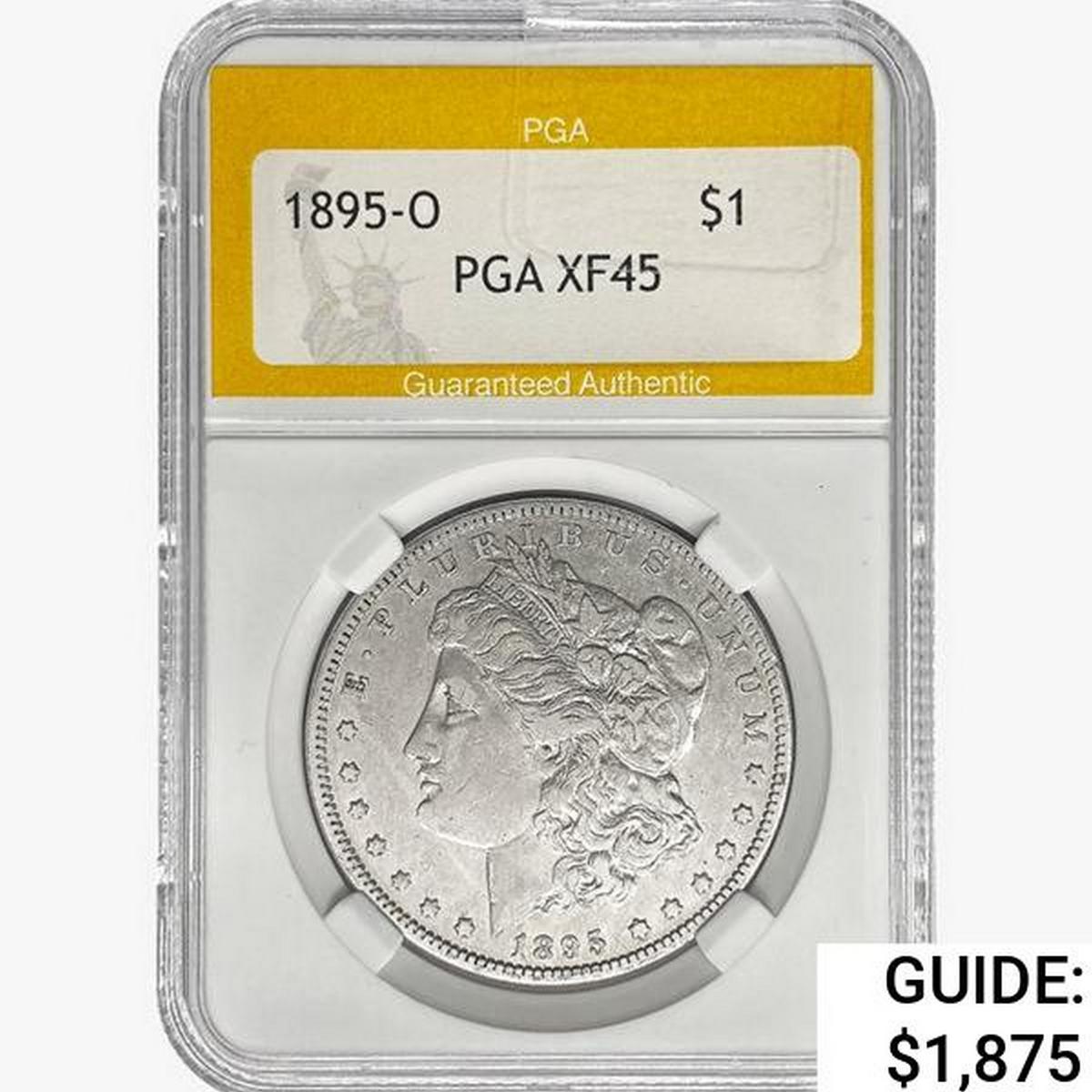 1895-O Morgan Silver Dollar PGA XF45