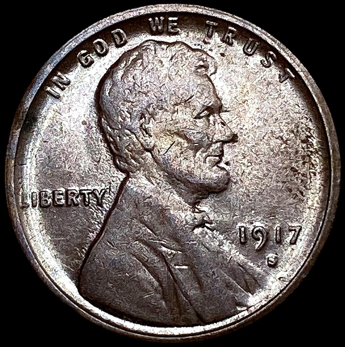 1917-S Wheat Cent LIGHTLY CIRCULATED