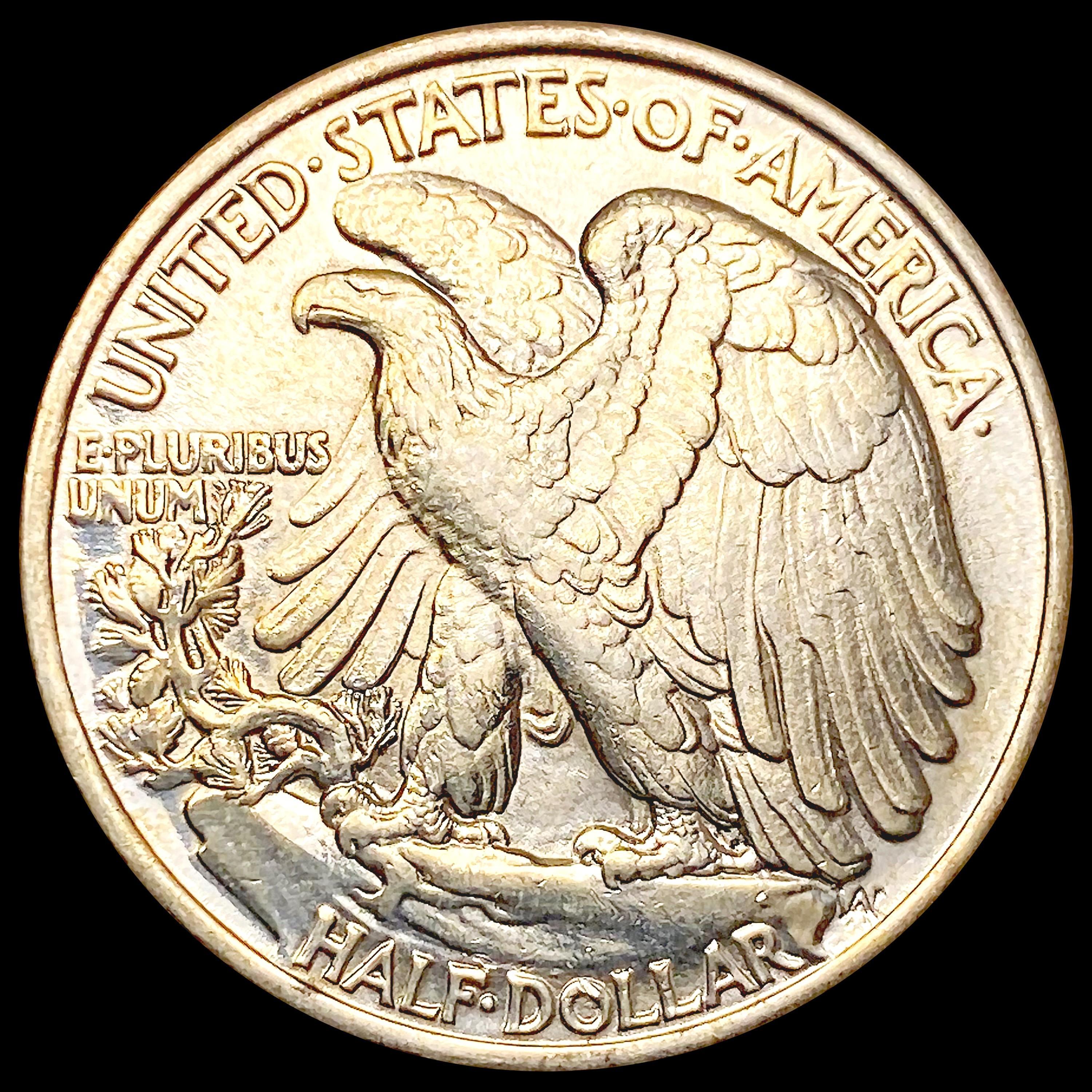 1917 Walking Liberty Half Dollar CLOSELY UNCIRCULA