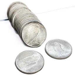 1922-D Peace Silver Dollar Roll (20 Coins)