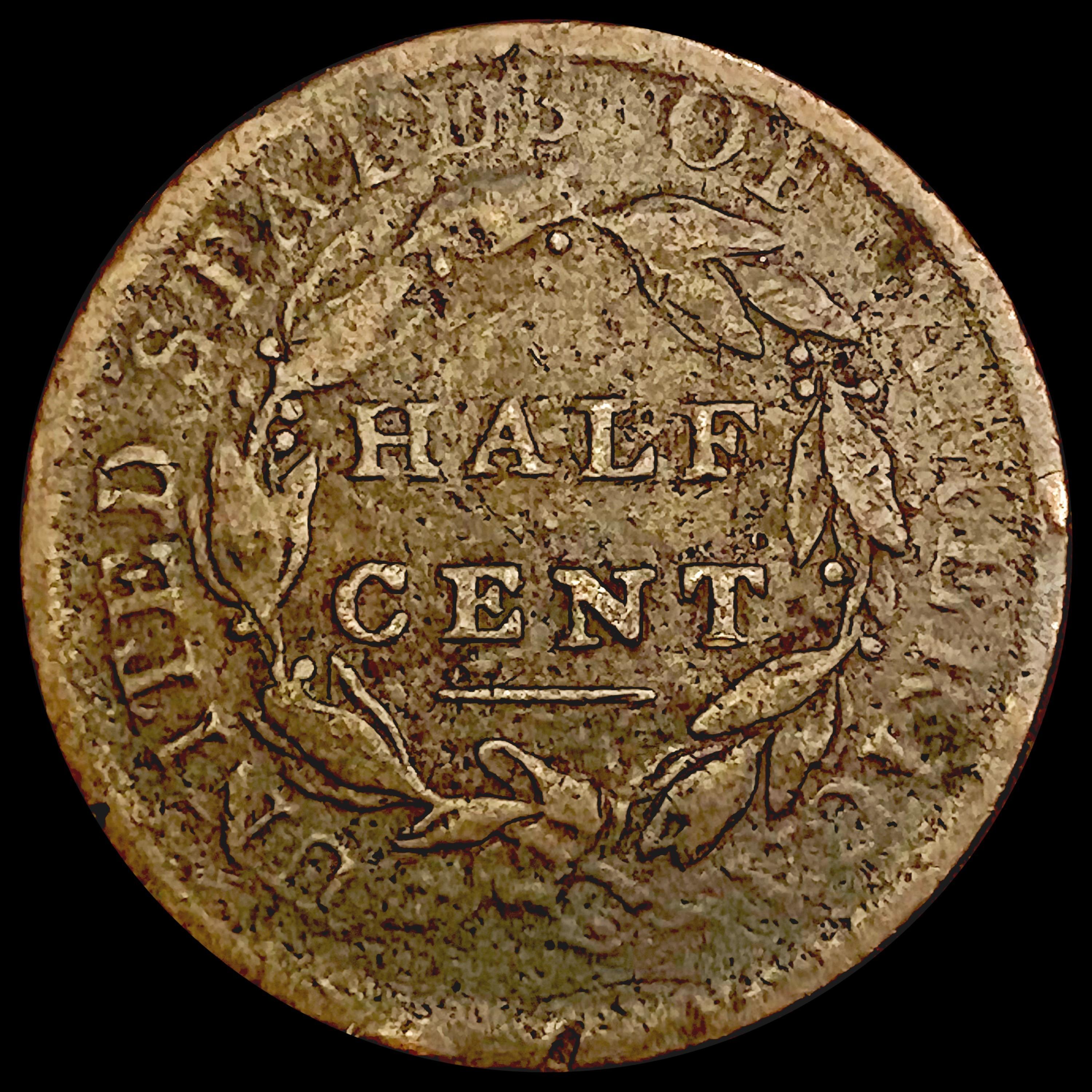 1809 Classic Head Half Cent NICELY CIRCULATED