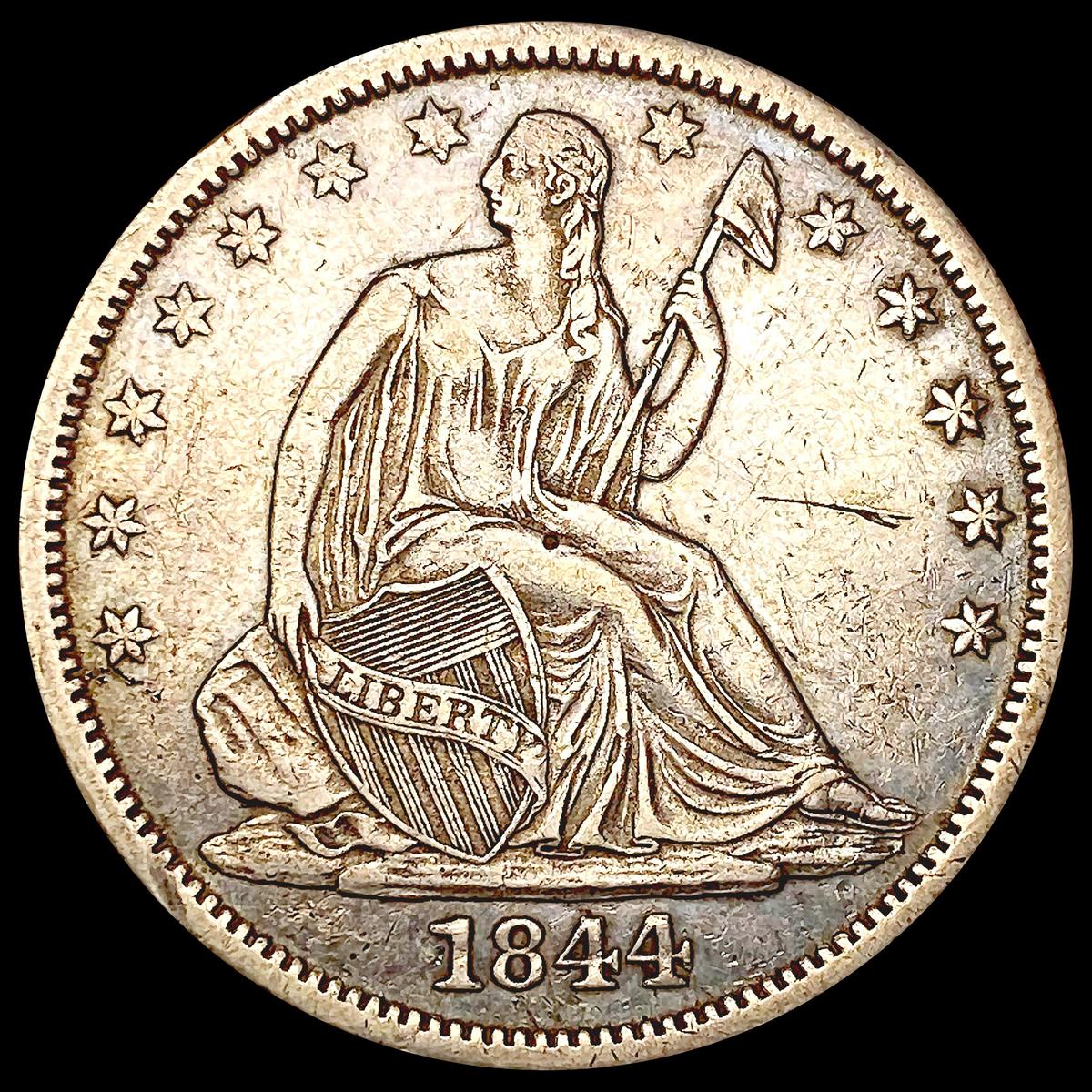 1844-O Seated Liberty Half Dollar LIGHTLY CIRCULAT