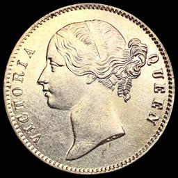 1840 India Silve1 Rupee UNCIRCULATED