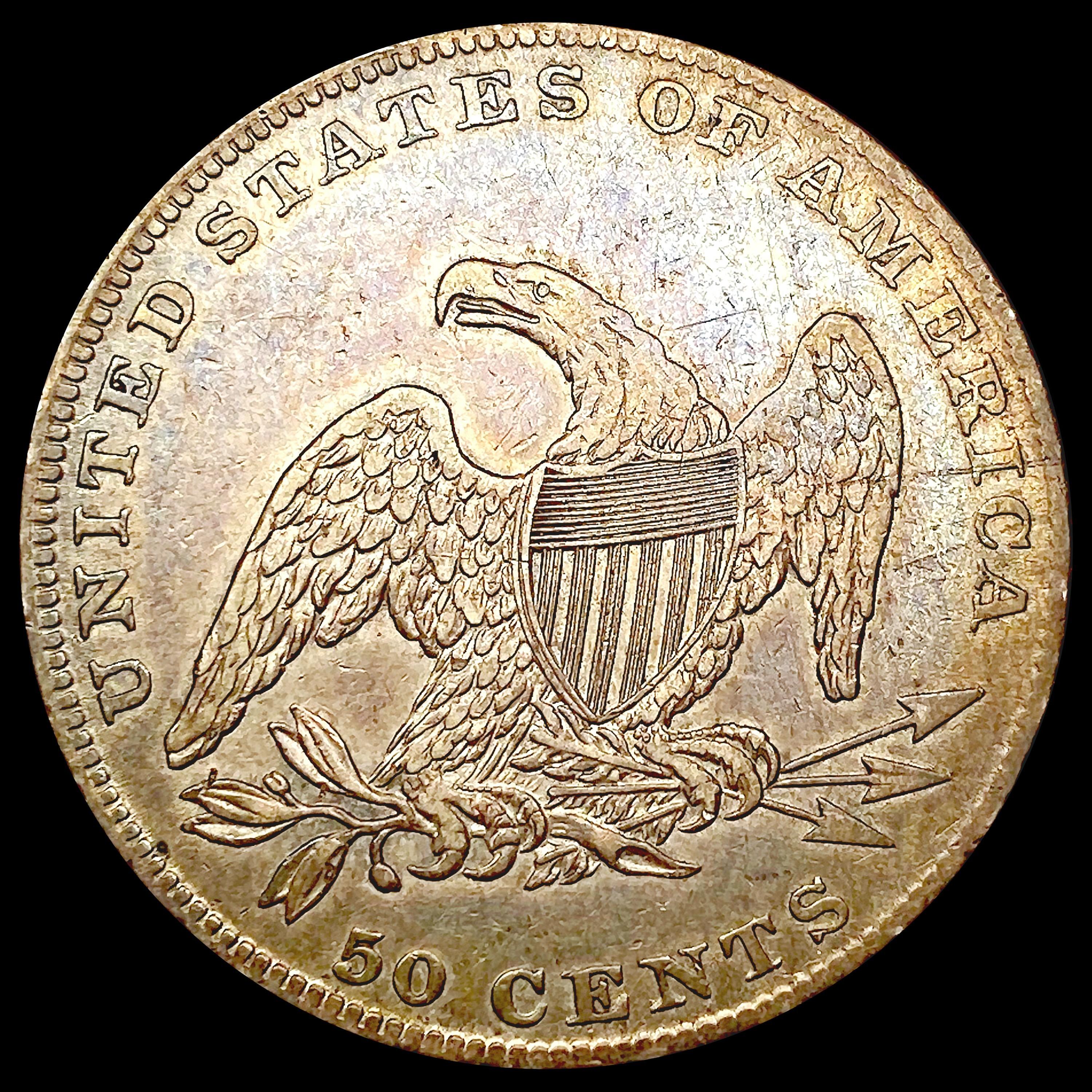 1837 Capped Bust Half Dollar NEARLY UNCIRCULATED