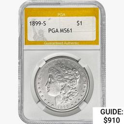 1899-S Morgan Silver Dollar PGA MS61