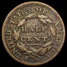 1809 Braided Hair Half Cent NICELY CIRCULATED