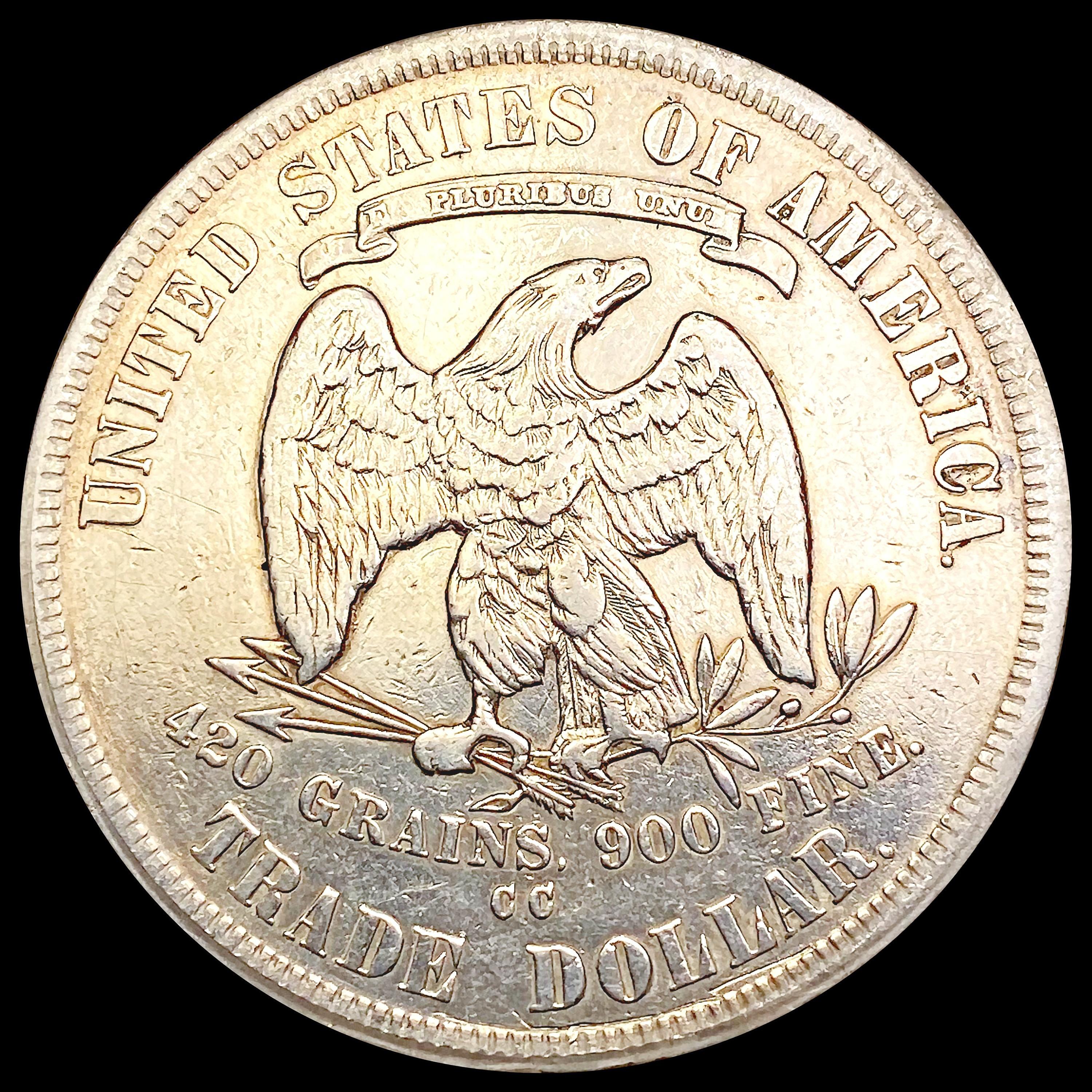 1877-CC Silver Trade Dollar LIGHTLY CIRCULATED
