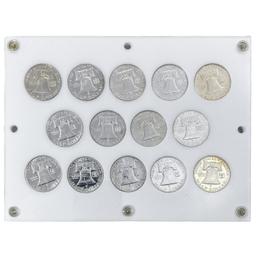 1950-1963 PR Franklin Half Dollar Set [14 Coins]