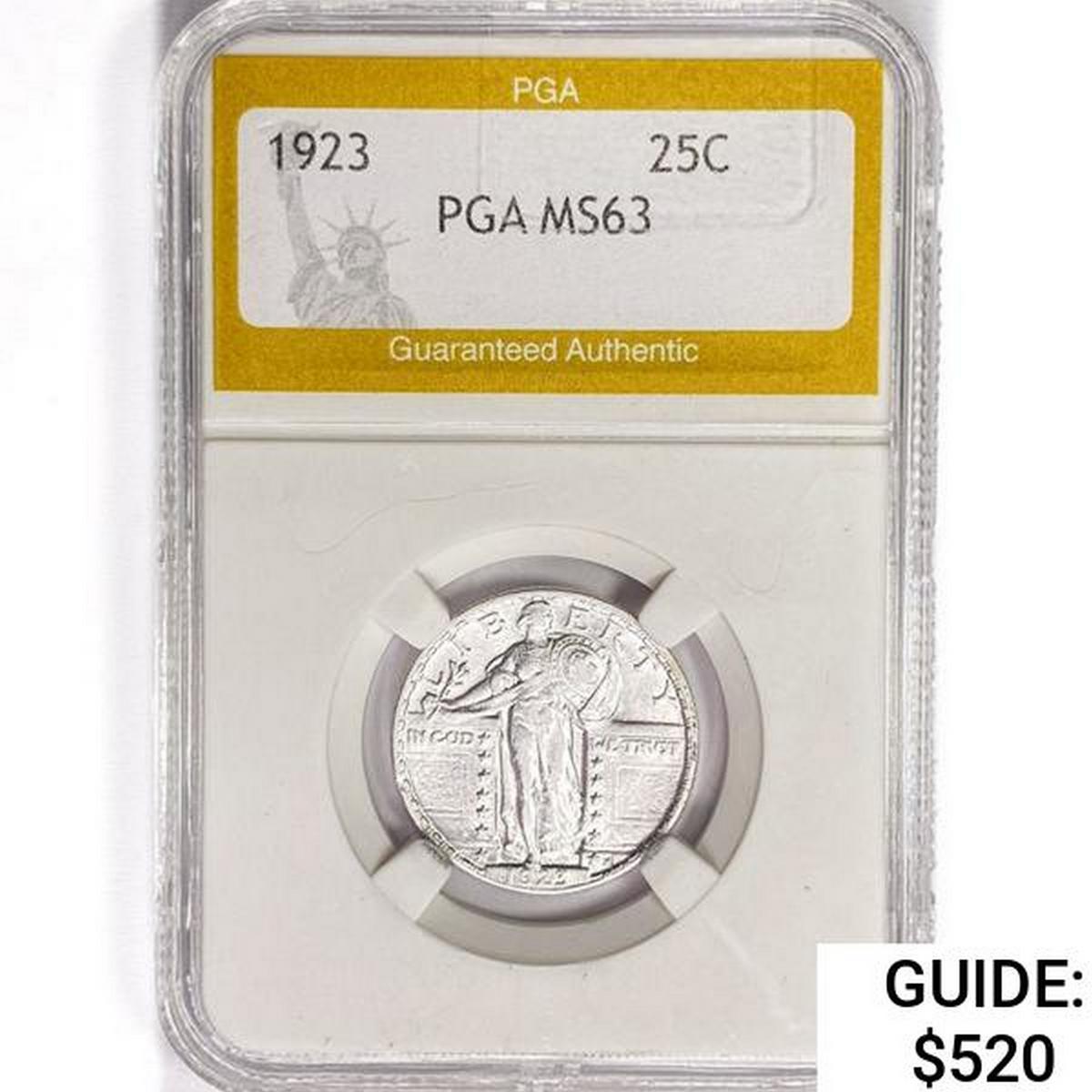 1923 Standing Liberty Quarter PGA MS63