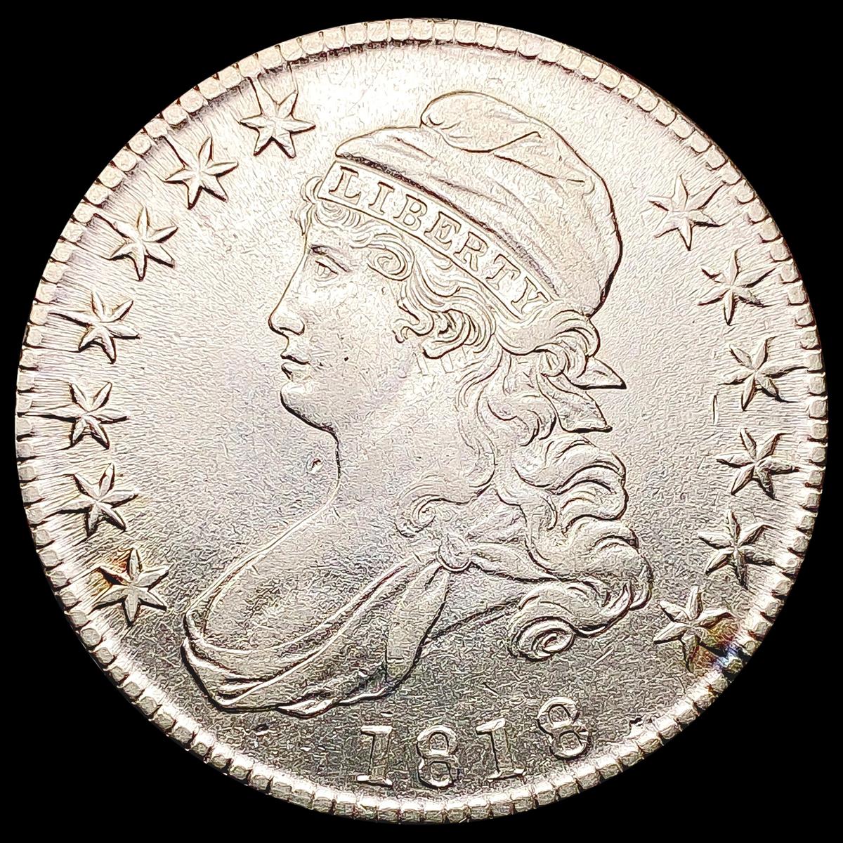 1818 Capped Bust Half Dollar CLOSELY UNCIRCULATED