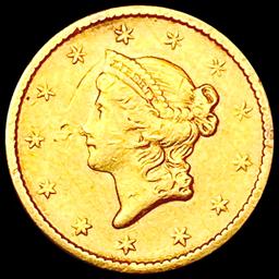 1852 Rare Gold Dollar NEARLY UNCIRCULATED