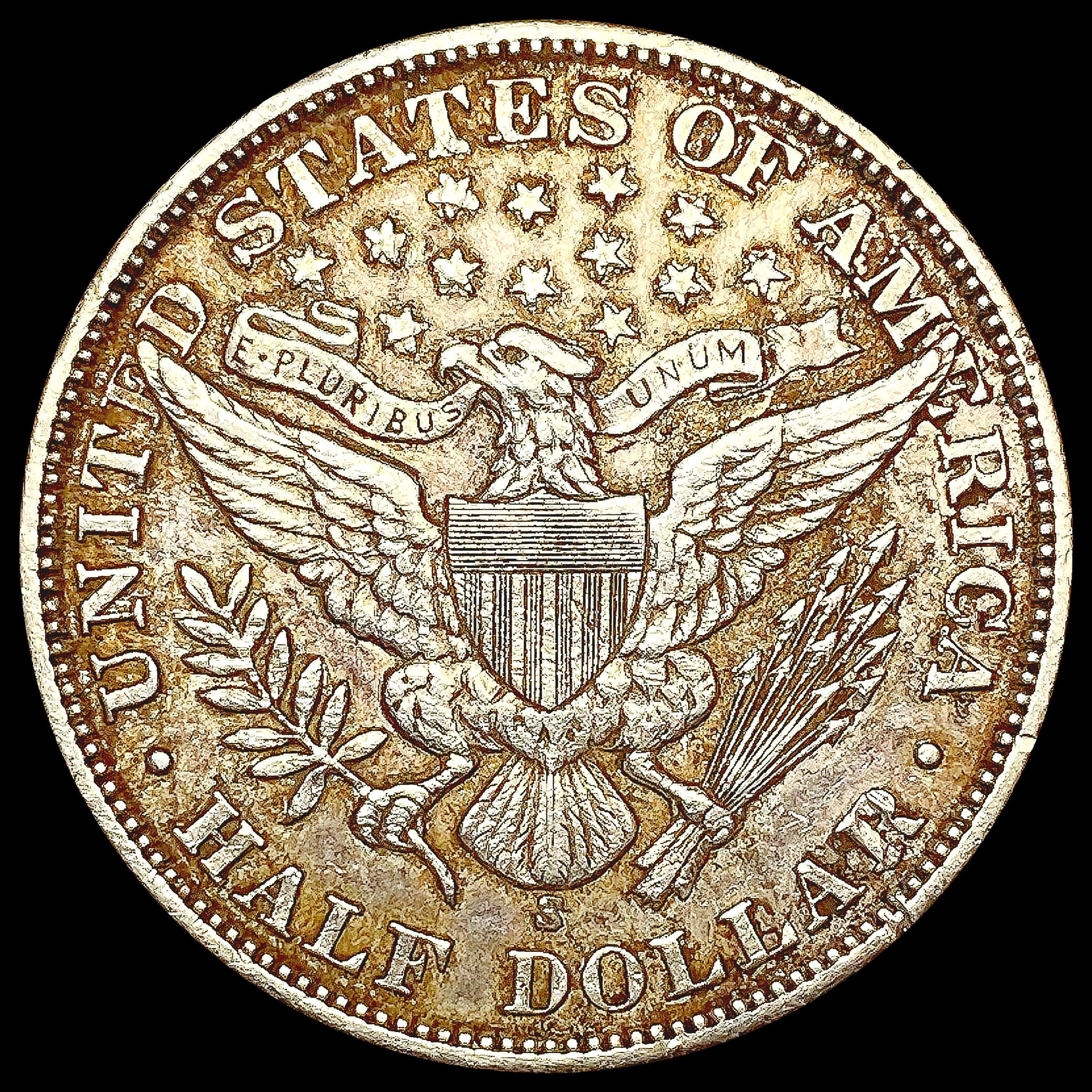 1900-S Barber Half Dollar CLOSELY UNCIRCULATED