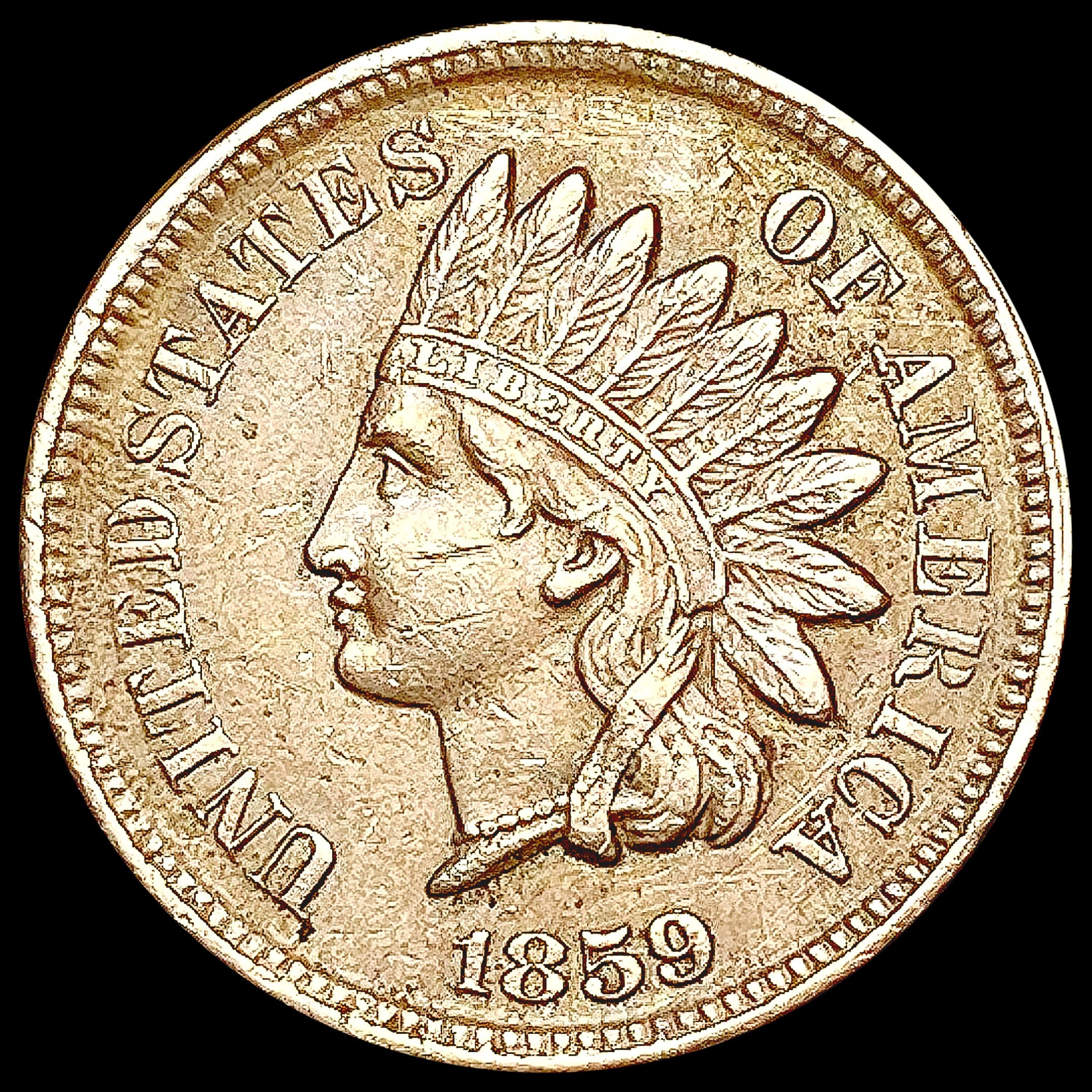 1859 Indian Head Cent CLOSELY UNCIRCULATED