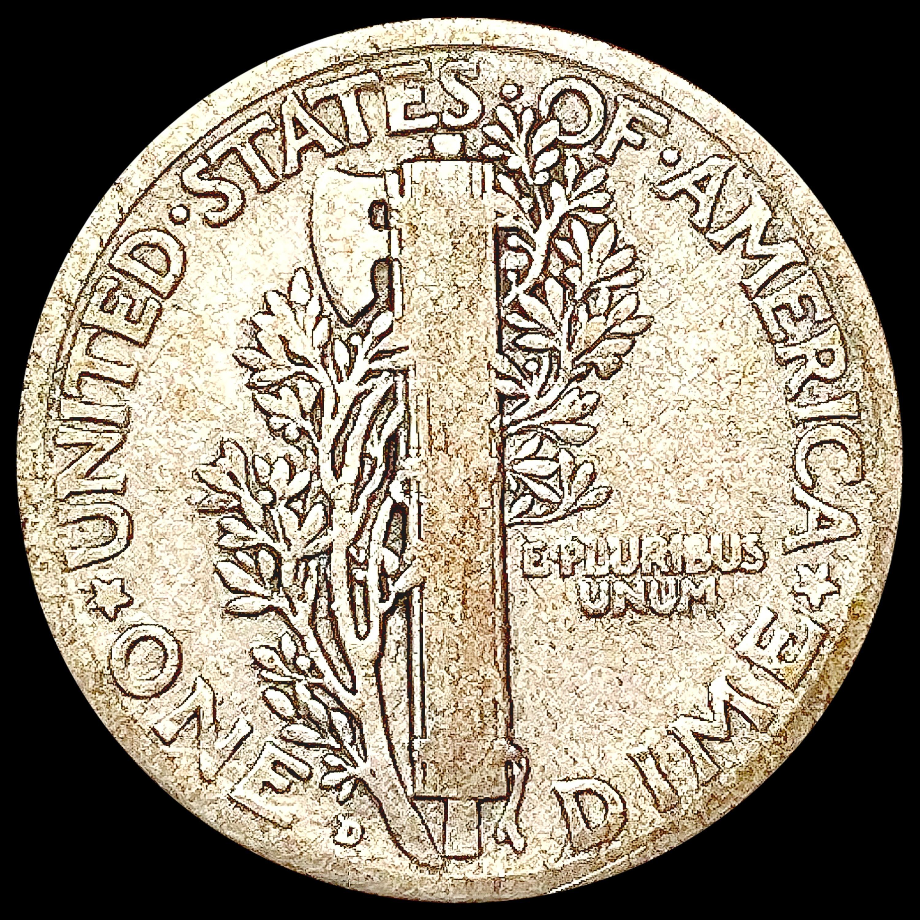 1921-D Mercury Dime NICELY CIRCULATED