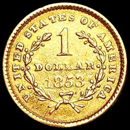 1853 Rare Gold Dollar CLOSELY UNCIRCULATED