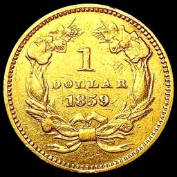 1859 Rare Gold Dollar CLOSELY UNCIRCULATED