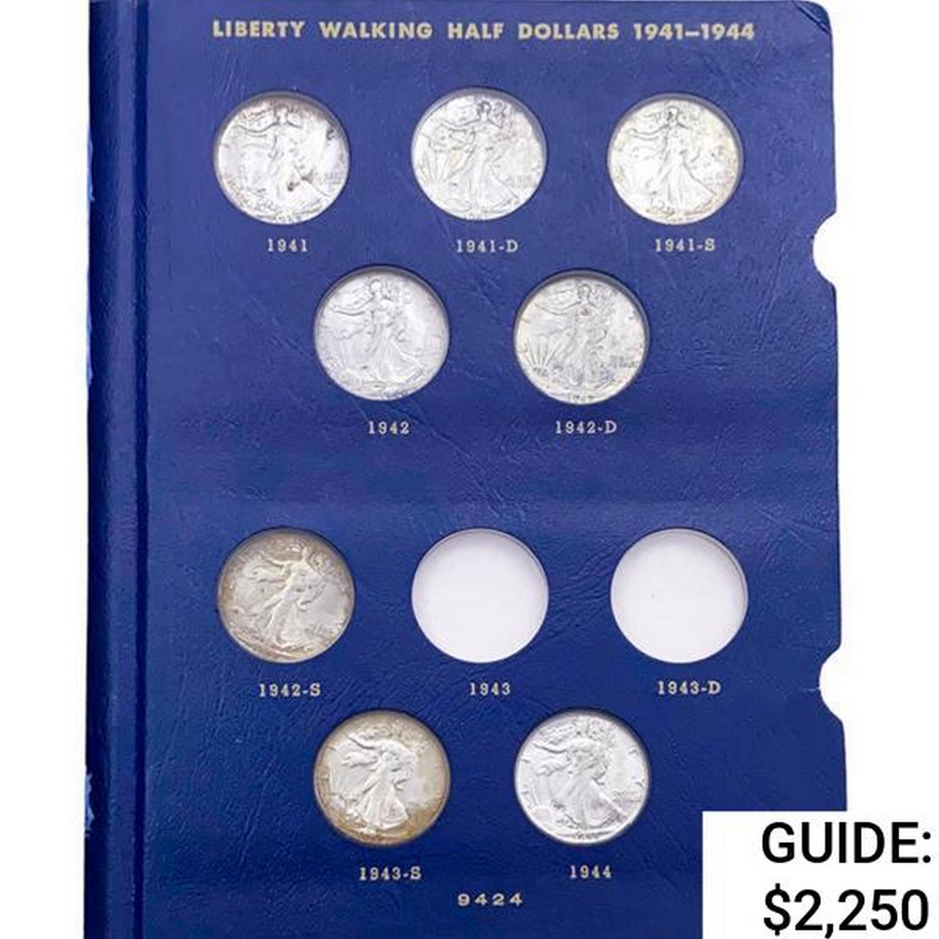 1941-1946 UNC Walking Liberty Half Dollar Set [15