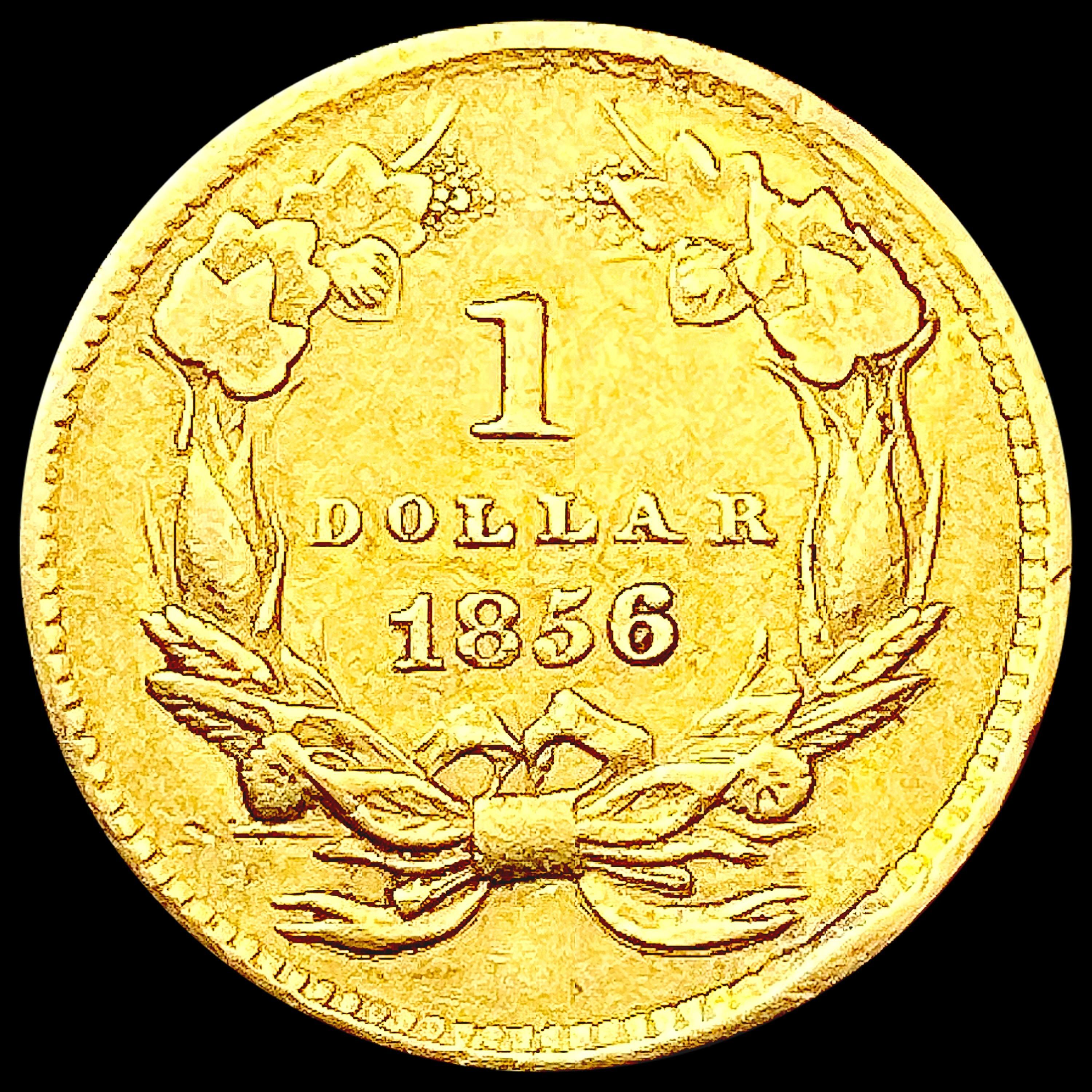 1856 Rare Gold Dollar CLOSELY UNCIRCULATED