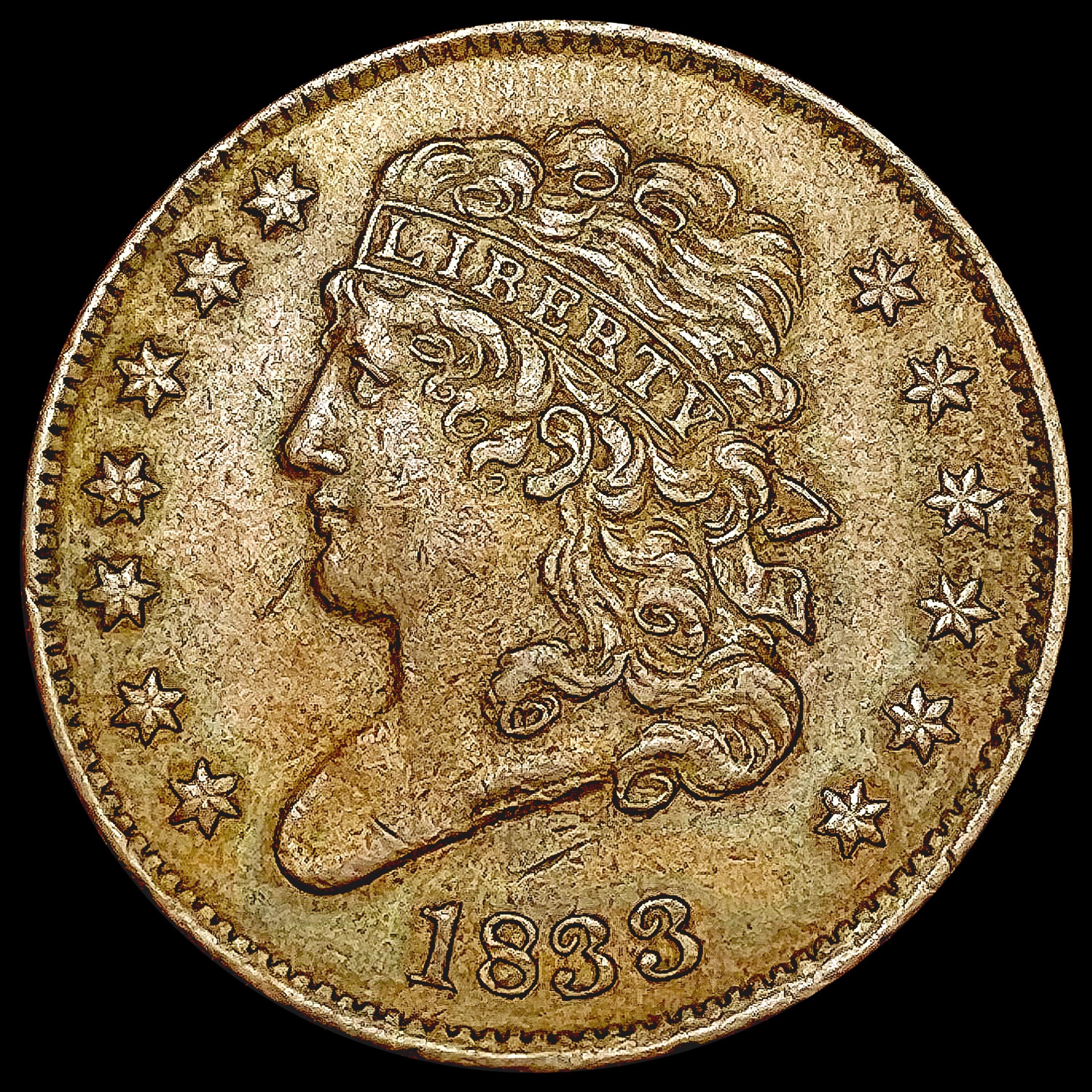 1833 Classic Head Half Cent CHOICE AU