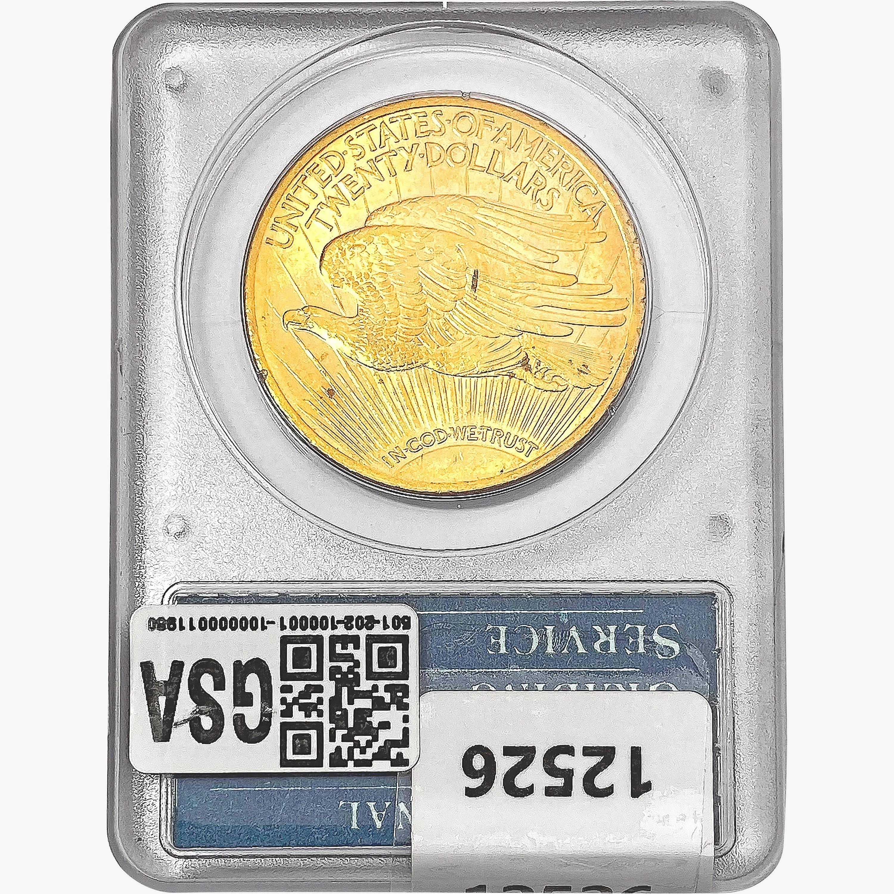 1923 $20 Gold Double Eagle PCGS MS61