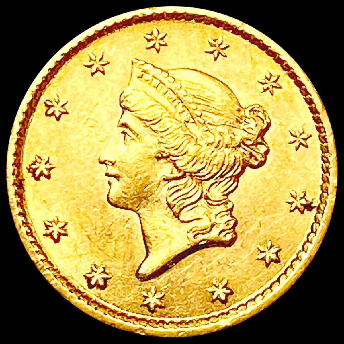 1851 Rare Gold Dollar CHOICE AU