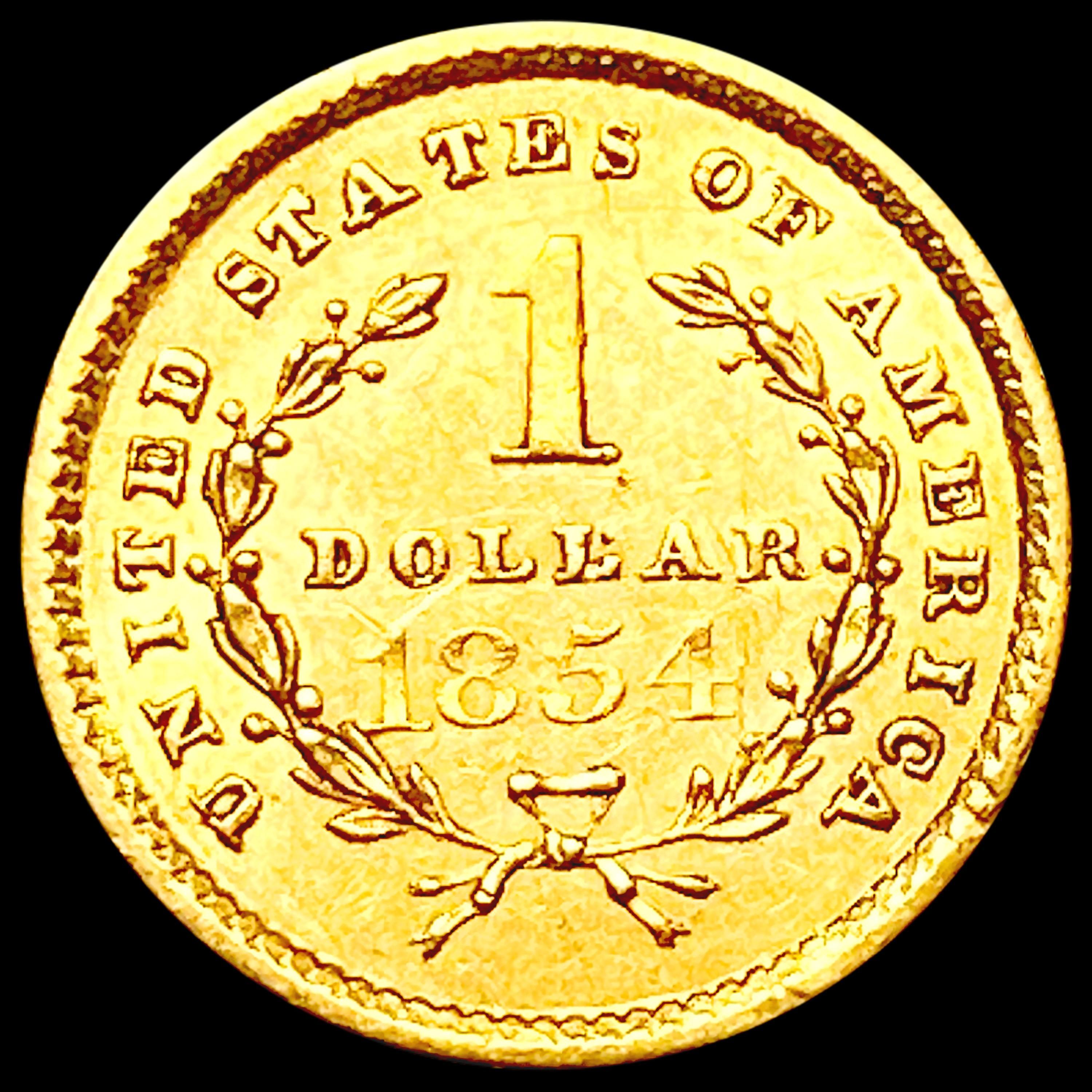 1851 Rare Gold Dollar CHOICE AU