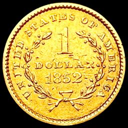 1852 Rare Gold Dollar LIGHTLY CIRCULATED