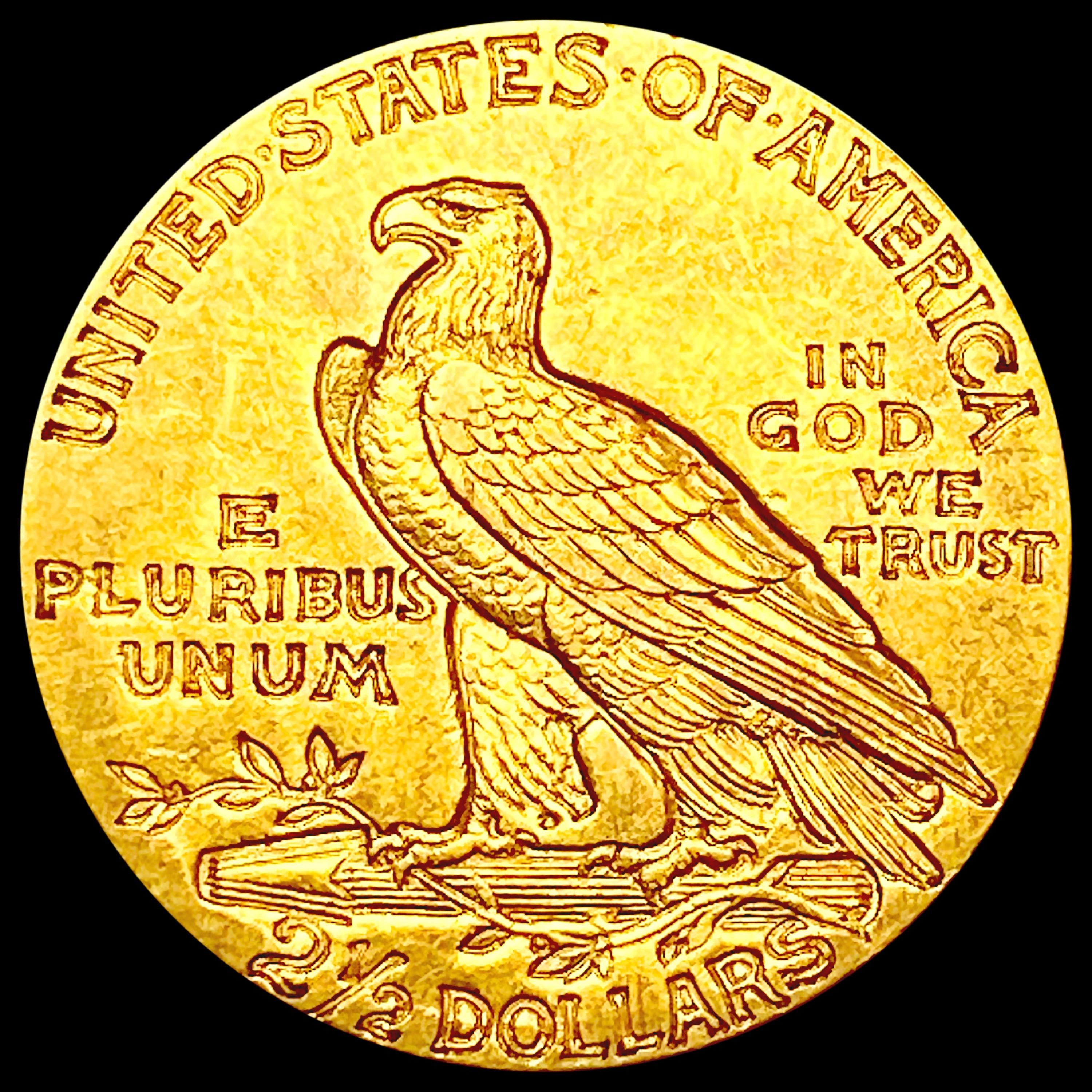 1909 $2.50 Gold Quarter Eagle CLOSELY UNCIRCULATED