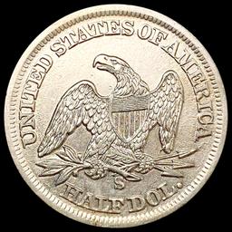 1861-S Seated Liberty Half Dollar NEARLY UNCIRCULA