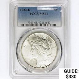 1923-D Silver Peace Dollar PCGS MS61