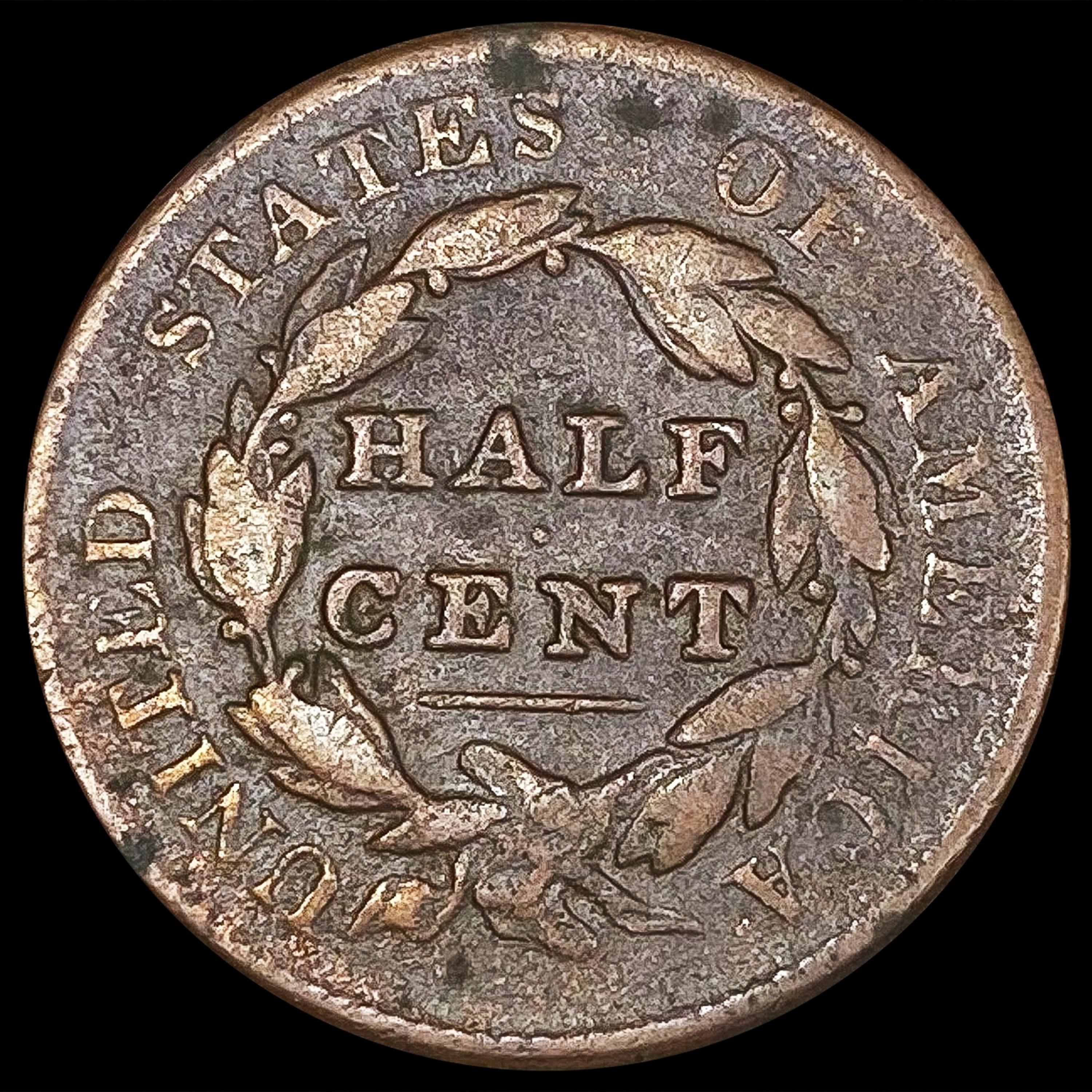 1829 Classic Head Half Cent NICELY CIRCULATED