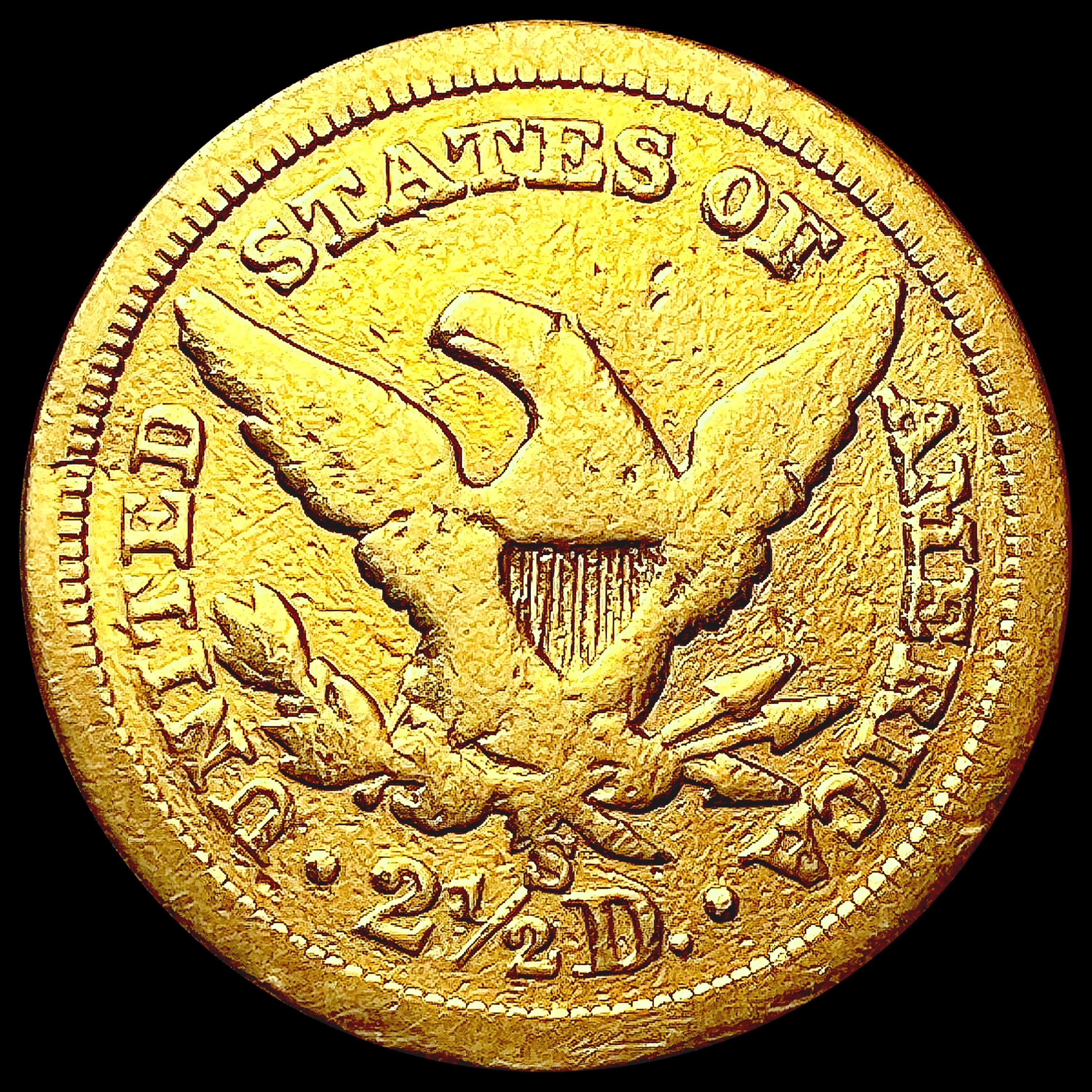 1861-S $2.50 Gold Quarter Eagle LIGHTLY CIRCULATED