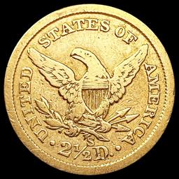 1868-S $2.50 Gold Quarter Eagle NICELY CIRCULATED