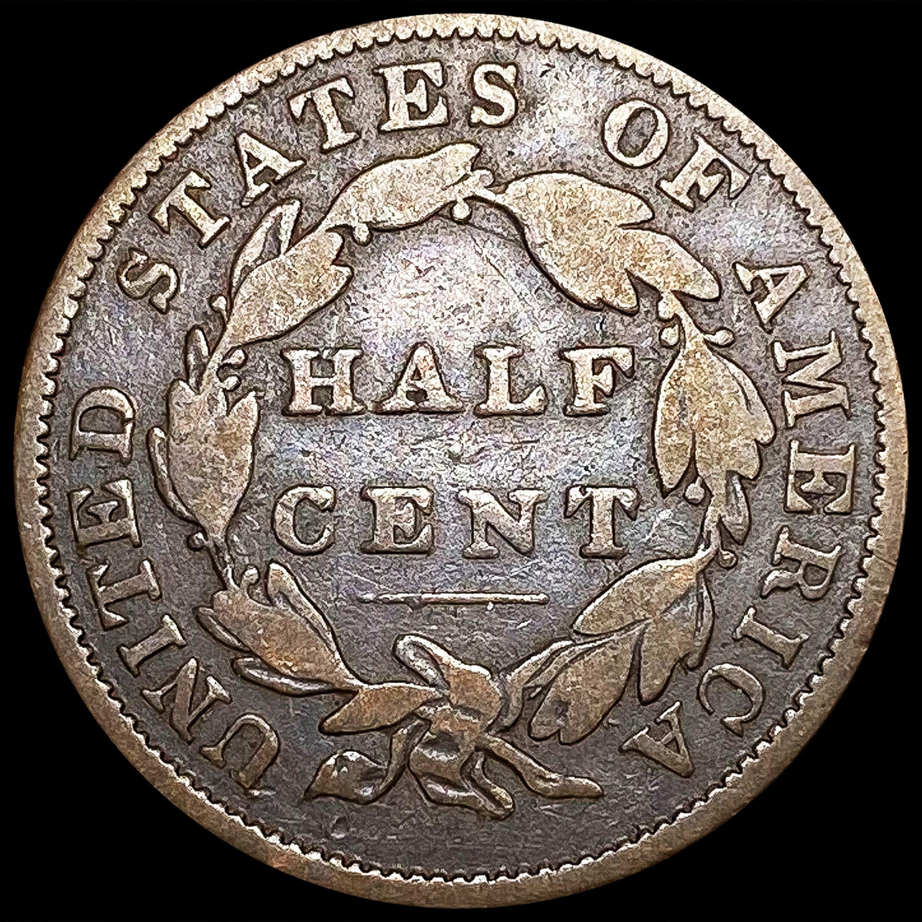 1834 Classic Head Half Cent NICELY CIRCULATED