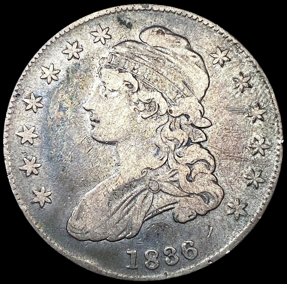 1836 Capped Bust Half Dollar LIGHTLY CIRCULATED