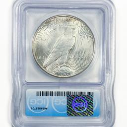 1926 Silver Peace Dollar ICG MS65