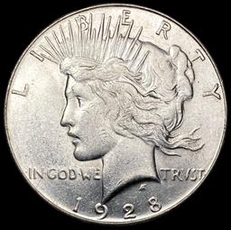 1928-S Silver Peace Dollar CLOSELY UNCIRCULATED