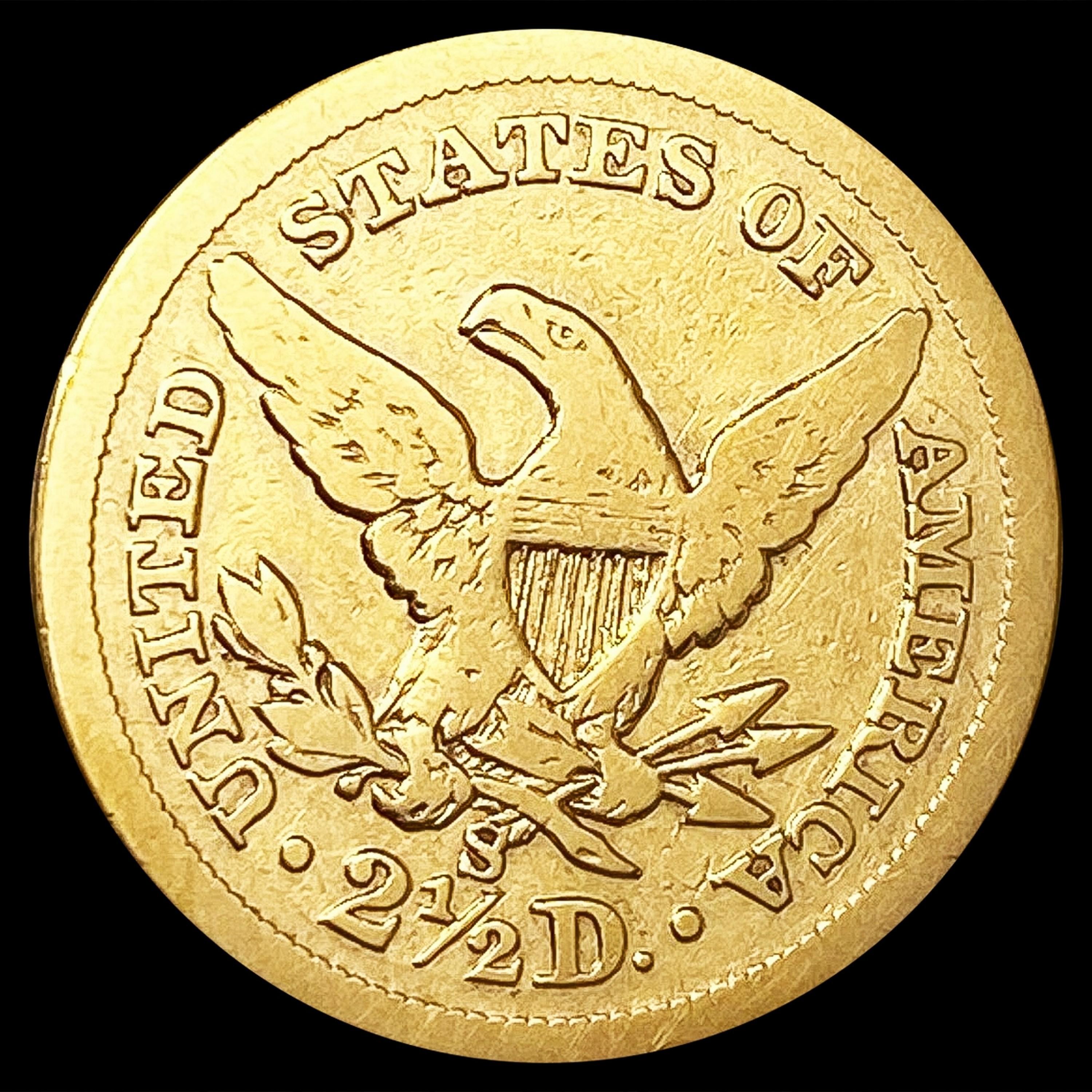 1872-S $2.50 Gold Quarter Eagle NICELY CIRCULATED