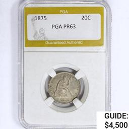 1875 Twenty Cent Piece PGA PR63