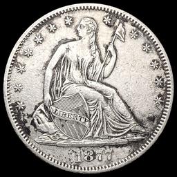 1877-S Seated Liberty Half Dollar CLOSELY UNCIRCUL