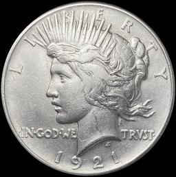 1921 Silver Peace Dollar ABOUT UNCIRCULATED