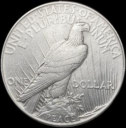 1921 Silver Peace Dollar ABOUT UNCIRCULATED