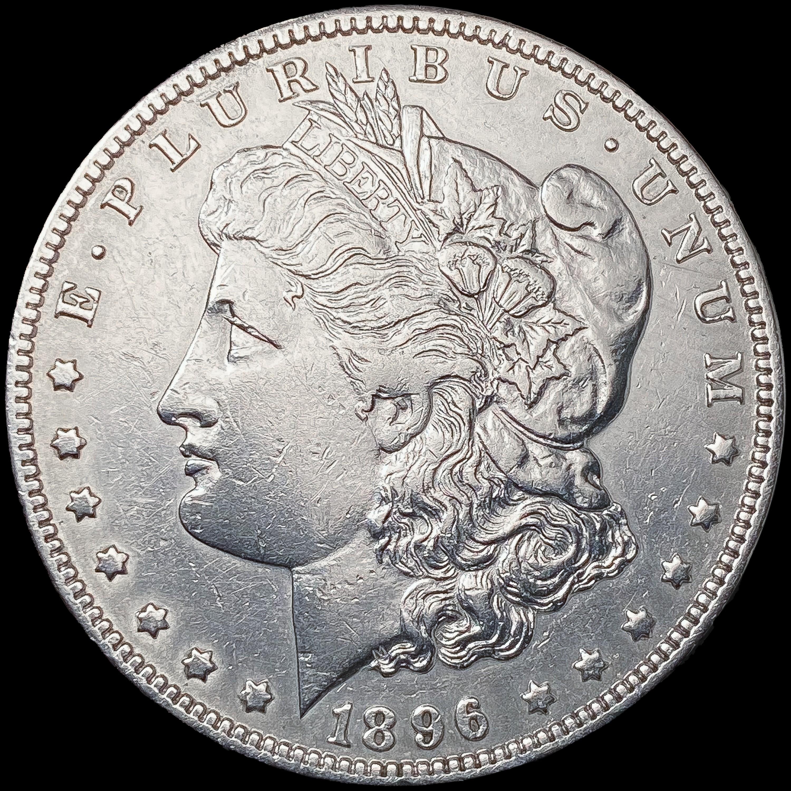 1896-O Morgan Silver Dollar NEARLY UNCIRCULATED